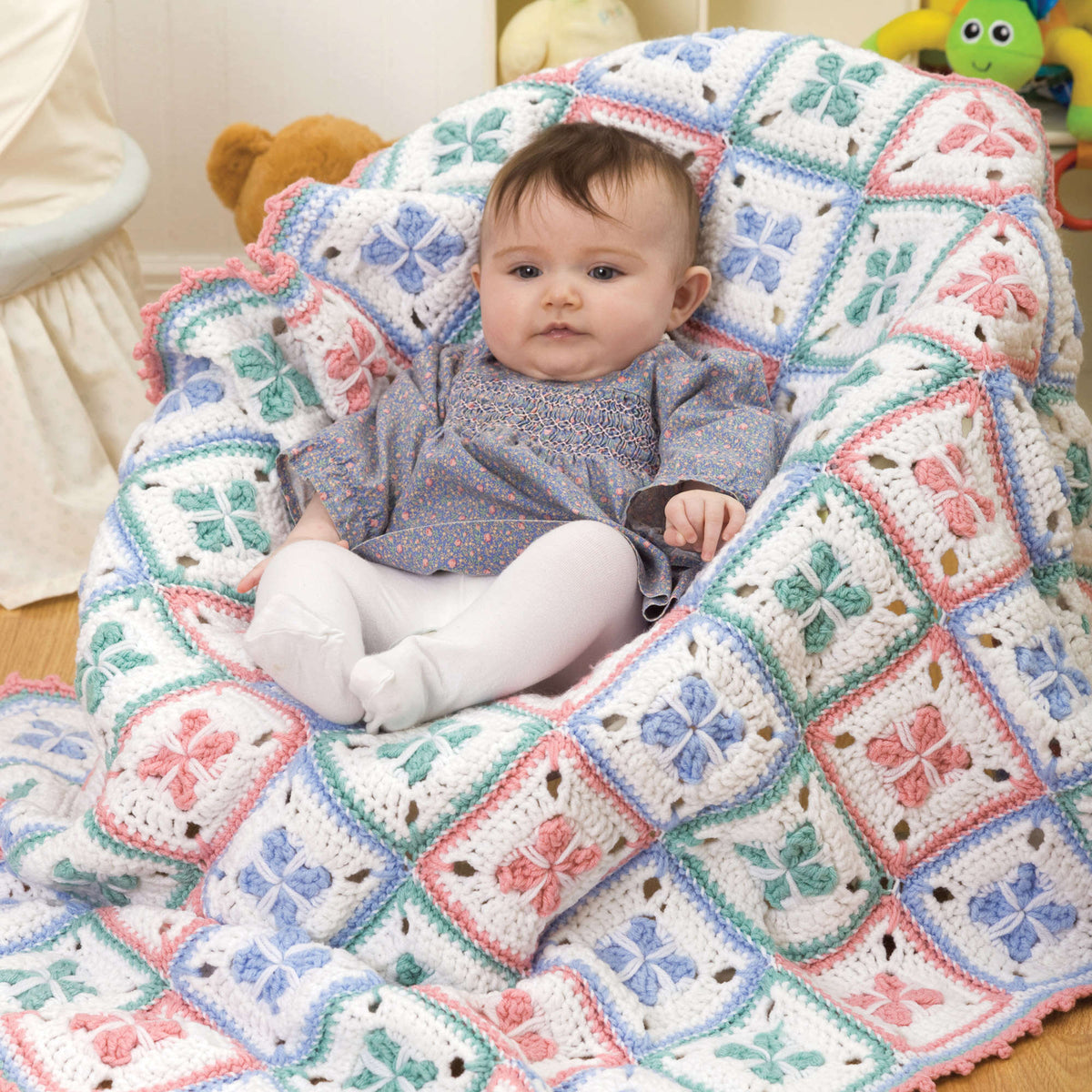 Crochet Blanket made in Red Heart Super Saver Yarn