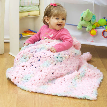 Red Heart Sweet Dreams Crochet Blanket Crochet Blanket made in Red Heart Baby Clouds Yarn