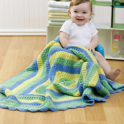 Red Heart Crochet Baby Granny Three Ways Crochet Blanket made in Red Heart Baby Clouds Yarn