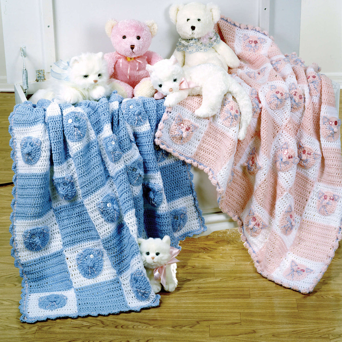 Crochet Blanket made in Red Heart Baby Econo Yarn