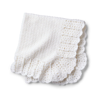 Red Heart Lace Baby Blanket Crochet Blanket made in Red Heart Bunches of Hugs Yarn