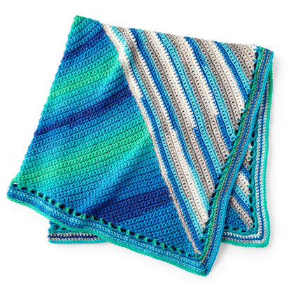 Red Heart Crochet Quarter Square Triangles Blanket Red Heart Super Saver
