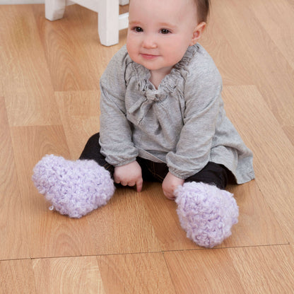 Red Heart Crochet Cutie Booties Crochet Booties made in Red Heart Baby Clouds Yarn