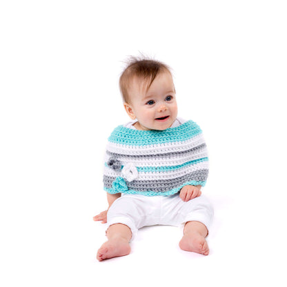 Red Heart Crochet Baby's First Poncho Crochet Poncho made in Red Heart Baby Hugs Medium Yarn