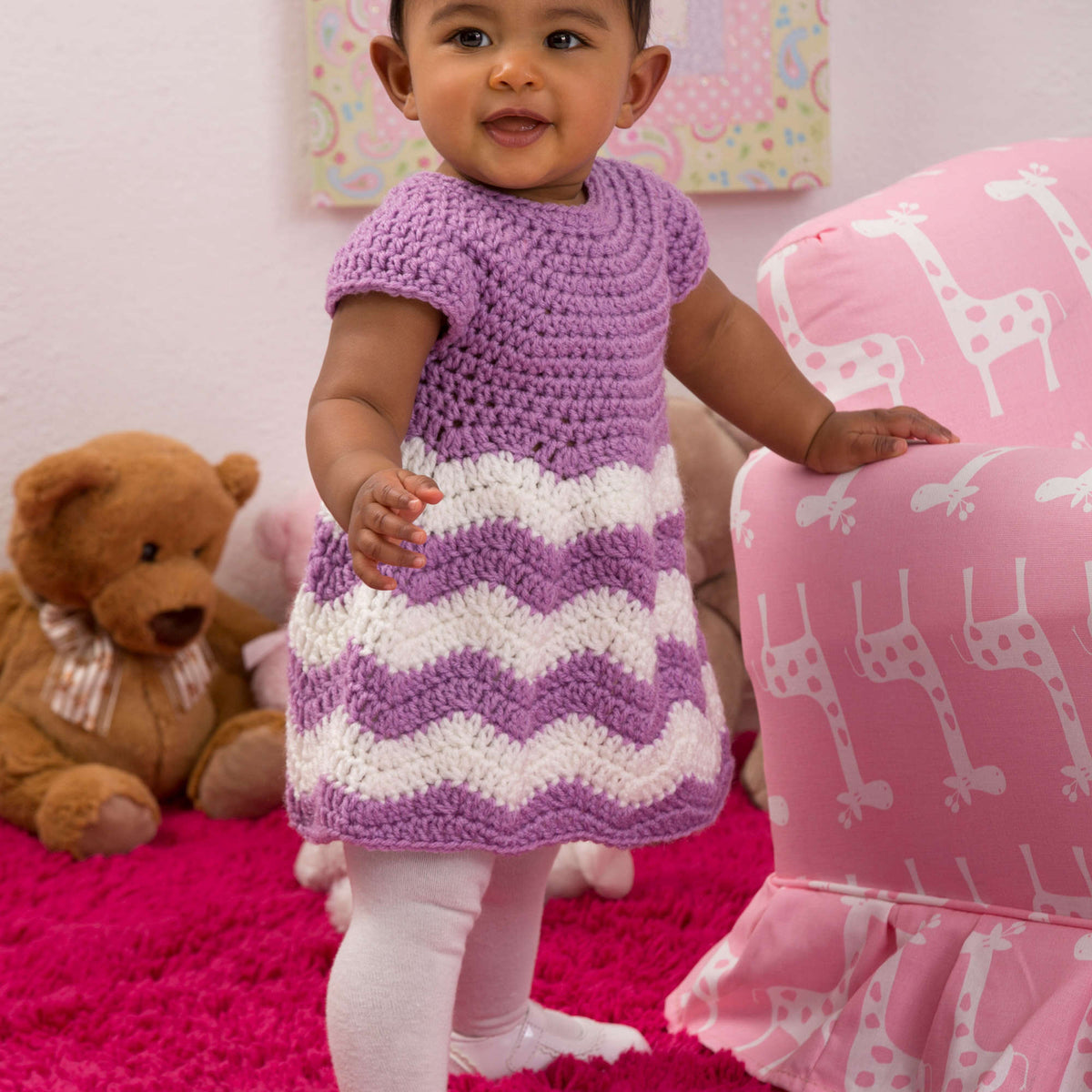 Crochet Dress made in Red Heart Super Saver Yarn