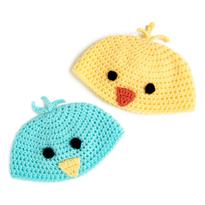 Red Heart Crochet Baby Chick Hats Crochet Hat made in Red Heart Super Saver Yarn