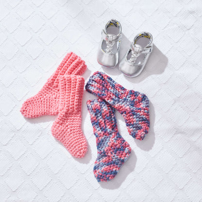 Red Heart Crochet Baby Socks All Variant