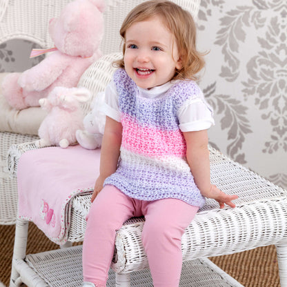 Red Heart Crochet Sweetie Pie Baby Vest Crochet Vest made in Red Heart Sweet Baby Yarn