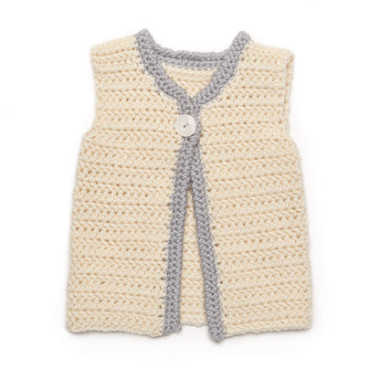 Red Heart Crochet Classic Baby Vest 6 mos