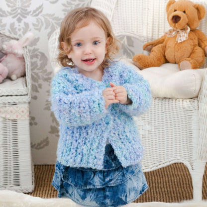 Red Heart Crochet Swing Jacket for Baby Crochet Jacket made in Red Heart Baby Clouds Yarn