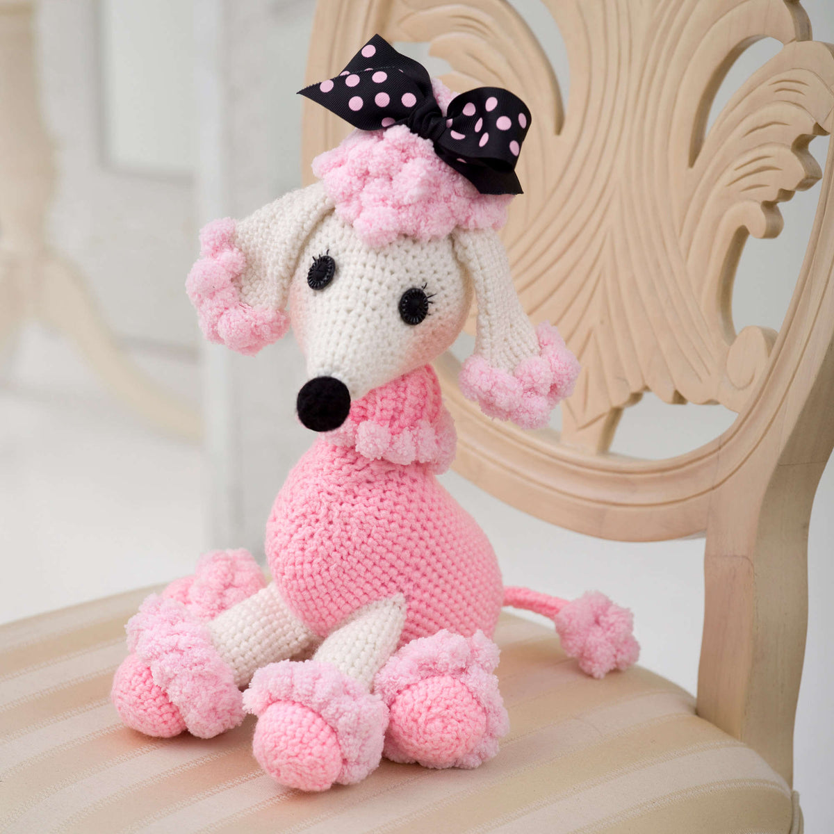 Red Heart Pomp-a-Poodle Pattern Tutorial Image