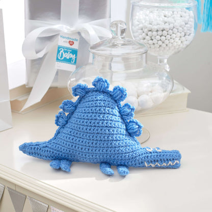 Red Heart Crochet Baby Dinosaur Toy Crochet Toy made in Red Heart Yarn