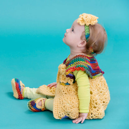 Red Heart Crochet Fall Baby Set Crochet Set made in Red Heart Super Saver Yarn