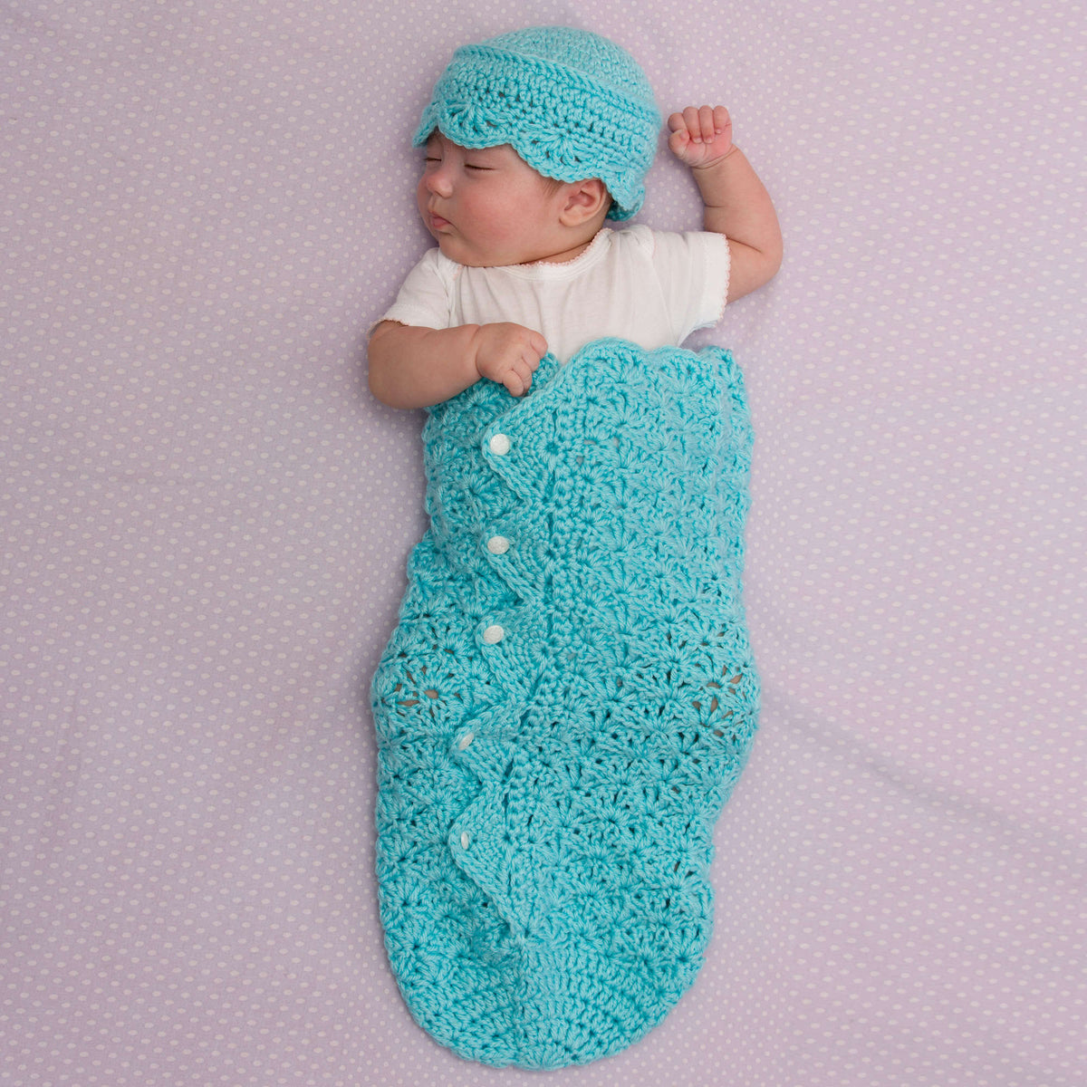 Crochet Hat made in Red Heart Soft Baby Steps Yarn