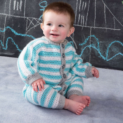 Red Heart Royal Crochet Onesie Crochet Onesie made in Red Heart Soft Baby Steps Yarn