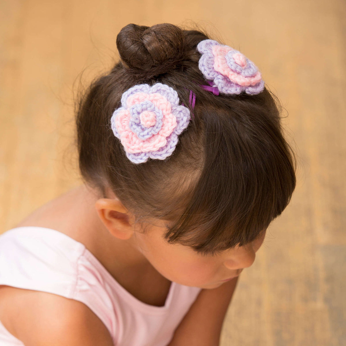 Crochet Hair made in Red Heart Soft Baby Steps Yarn