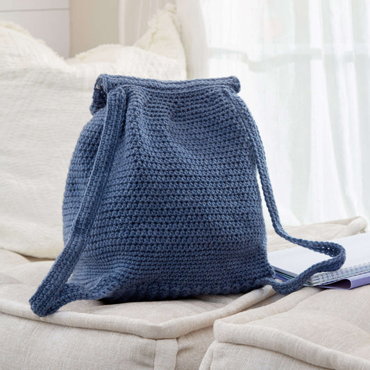 Crochet Backpack made in Red Heart Comfort Yarn