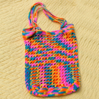Red Heart Crochet Tote for Toys Crochet Toy made in Red Heart Kids Yarn