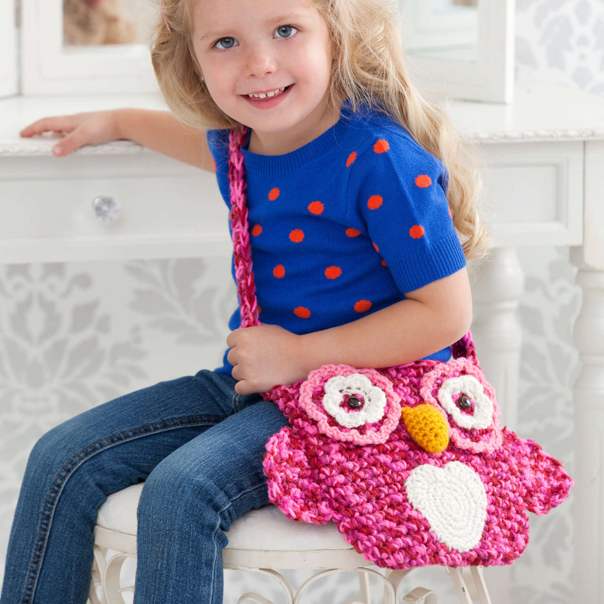 Crochet Bag made in Red Heart Super Saver Yarn
