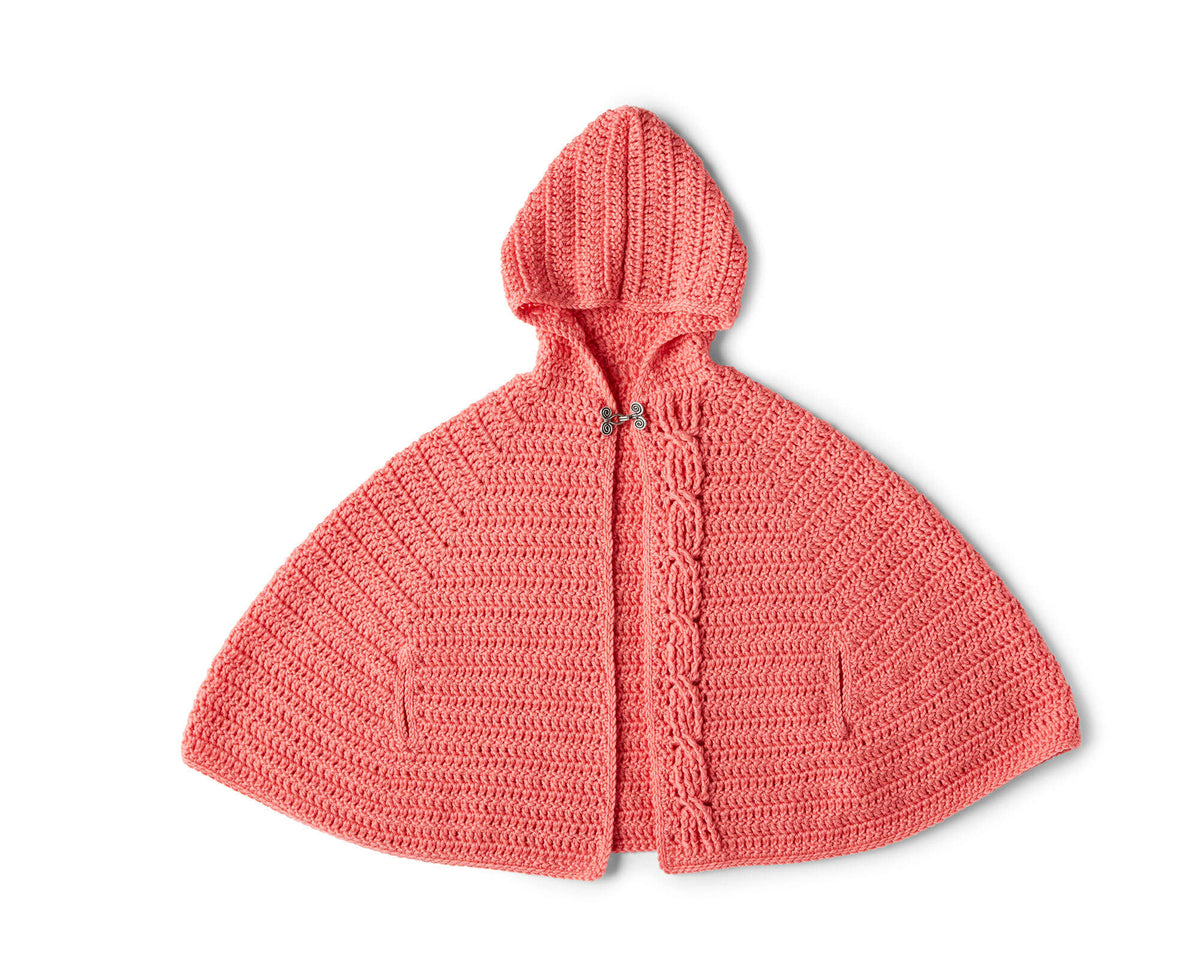 Crochet Capelet made in Red Heart Chic Sheep Yarn