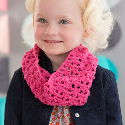 Red Heart Kiddo's Crochet Cowl Crochet Cowl made in Red Heart Cutie Pie Yarn