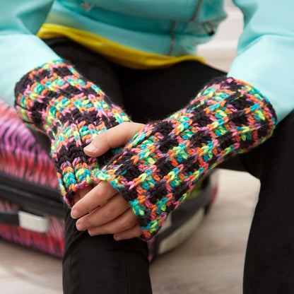 Red Heart Crochet Rockin' Kids Wristers Crochet Wristers made in Red Heart Gumdrop Yarn
