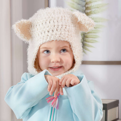 Red Heart Polar Bear Crochet Balaclava Hood Crochet Hood made in Red Heart Hygge Yarn