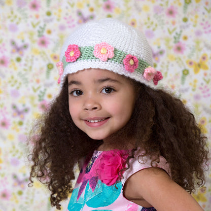 Red Heart Crochet Easter Parade Hat Crochet Hat made in Red Heart Soft Baby Steps Yarn