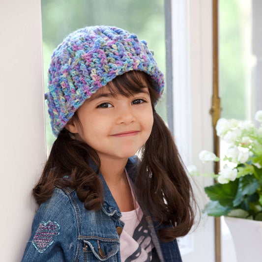 Crochet Hat made in Red Heart Super Saver Yarn