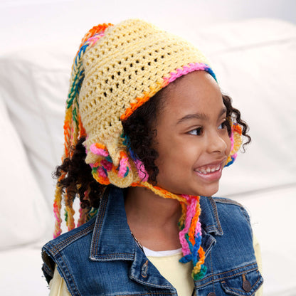 Red Heart Crochet Child's Whip My Hat Crochet Hat made in Red Heart Kids Yarn