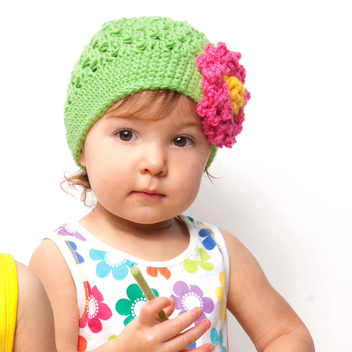Crochet Hat made in Red Heart Kids Yarn