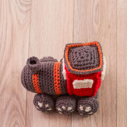 Red Heart Crochet Name Train Crochet Toy made in Red Heart Super Saver Yarn