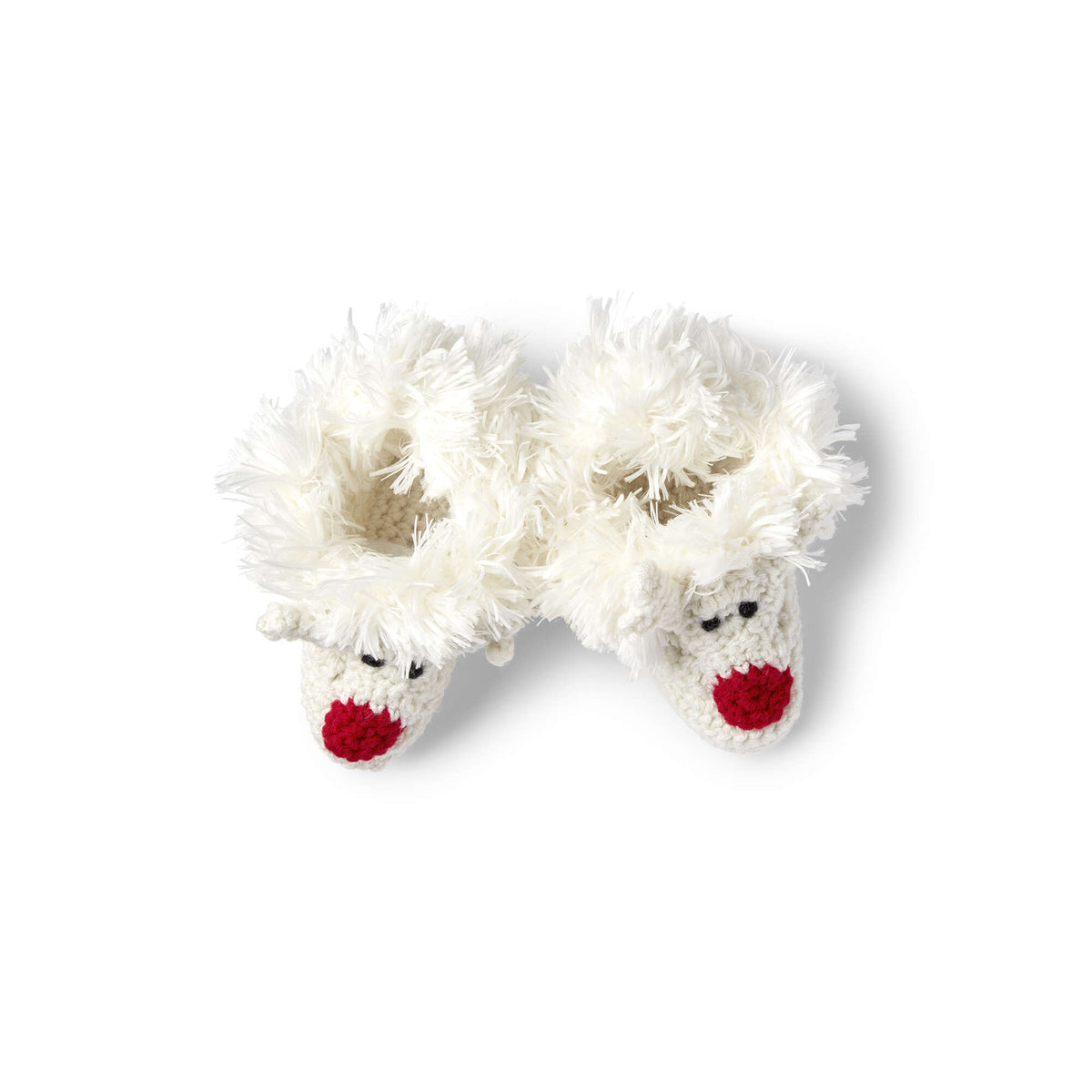 Crochet Slippers made in Red Heart With Love Yarn