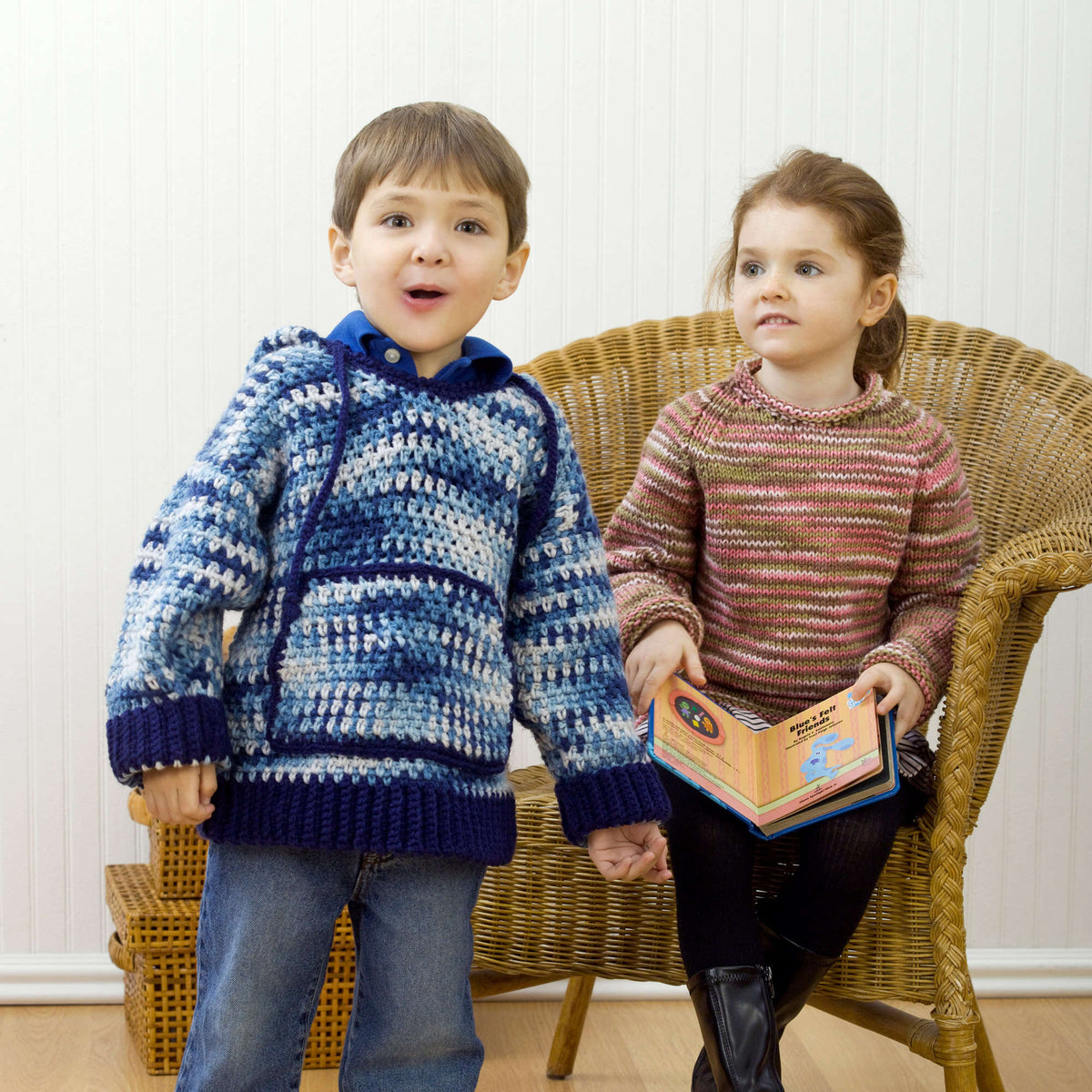 Crochet Sweatshirt made in Red Heart Super Saver Yarn