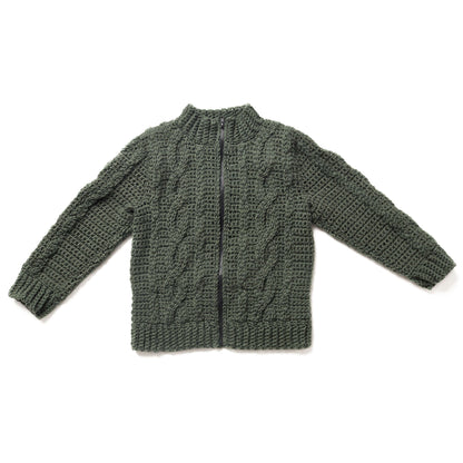 Red Heart Chic Cabled Crochet Jacket 12 mos.