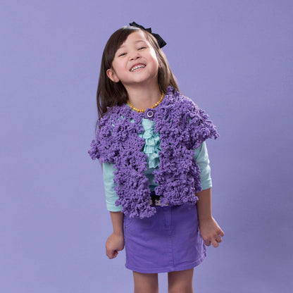 Red Heart Crochet Child's Diva Vest Crochet Vest made in Red Heart Lolli Yarn
