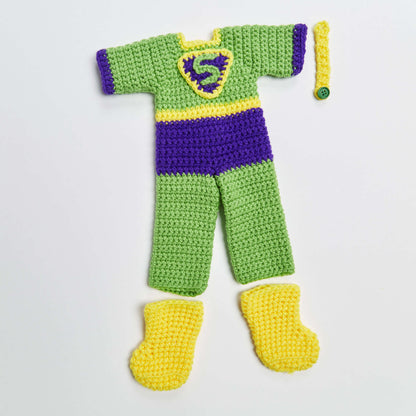 Red Heart Crochet Boy & Girl Super Heroes Crochet Costume made in Red Heart Super Saver Yarn
