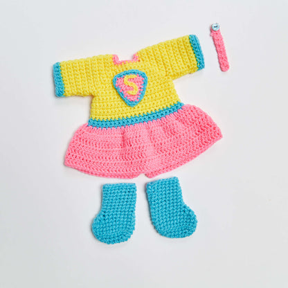 Red Heart Crochet Boy & Girl Super Heroes Crochet Costume made in Red Heart Super Saver Yarn