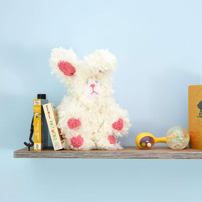 Red Heart Crochet My Furry Bunny Crochet Toy made in Red Heart Yarn
