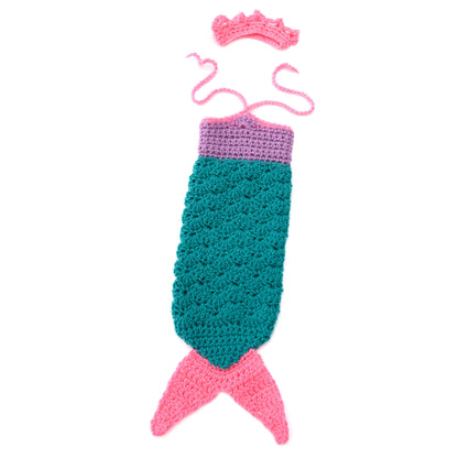 Red Heart Crochet Mermaid Doll Outfit Crochet Costume made in Red Heart Yarn