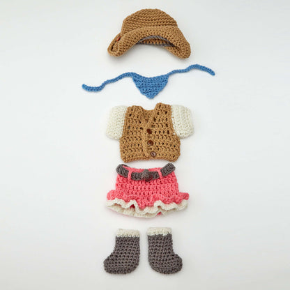 Red Heart Crochet Dollie Cowgirl Partner Crochet Toy made in Red Heart Yarn