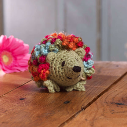 Red Heart Crochet Harper Hedgehog Crochet Toy made in Red Heart With Love Yarn