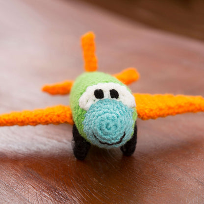 Red Heart Crochet Happy Little Car, Plane, & Truck Crochet Toy made in Red Heart Yarn