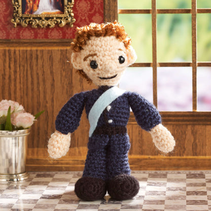 Red Heart Crochet the Royal Family Crochet Toy made in Red Heart Classic Yarn