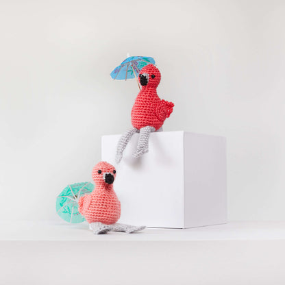 Red Heart Fiona and Fred Crochet Flamingo Crochet Toy made in Red Heart Amigurumi Yarn