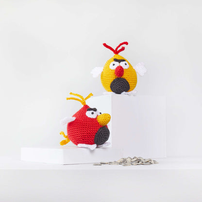 Red Heart Benedict and Bertie Crochet Bird Crochet Toy made in Red Heart Amigurumi Yarn