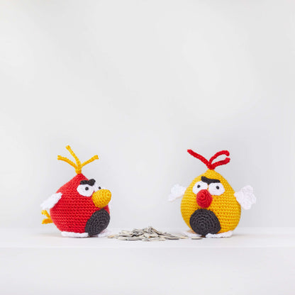 Red Heart Benedict and Bertie Crochet Bird Crochet Toy made in Red Heart Amigurumi Yarn