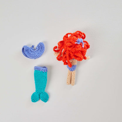 Red Heart Crochet Dia & Mia Mermaid Crochet Costume made in Red Heart Amigurumi Yarn