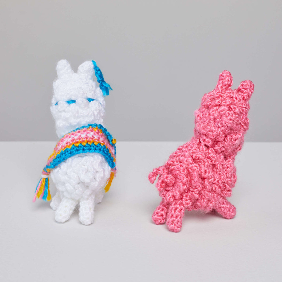 Crochet Llama made in Red Heart Amigurumi Yarn