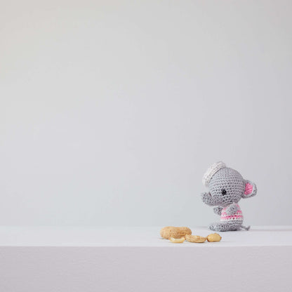 Red Heart Ellie and Eugene Crochet Elephants Crochet Toy made in Red Heart Amigurumi Yarn